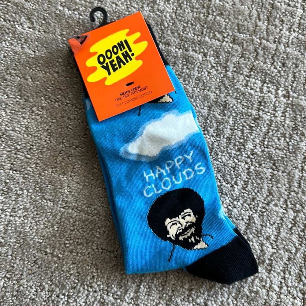 Men’s bob ross socks 10-13 8-13